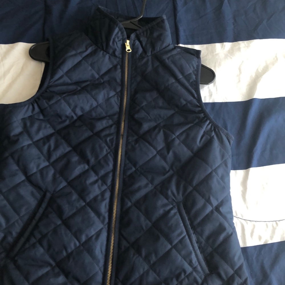Quilted Navy-blue vest